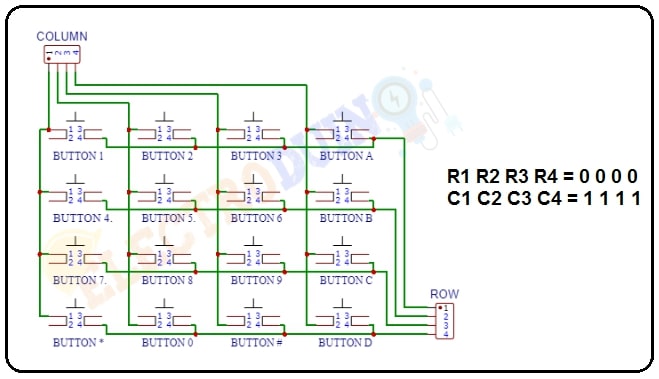 4x4 Keypad Module Circuit Works