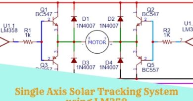 Single Axis Solar Tracking System Using LM358