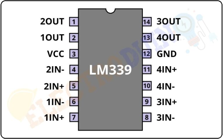 LM339 Voltage Comparator IC Pinout, Working Principle, Parameters ...