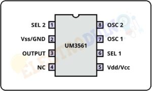 UM3561 Siren Sound Generator IC Pinout, Working, and Parameters ...