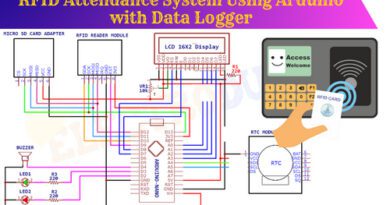 RFID Attendance System Using Arduino with Data Logger, the Introduction to RFID Based Attendance System with Database Management using Arduino, Project Concept, Block Diagram, Components Required, Circuit Diagram, Working Principle, and Arduino code.